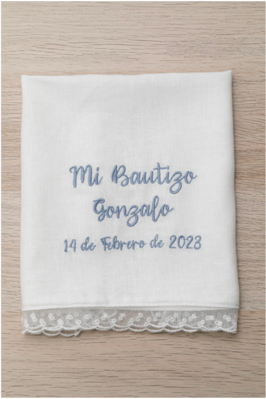 Pañuelo bautizo sencillo