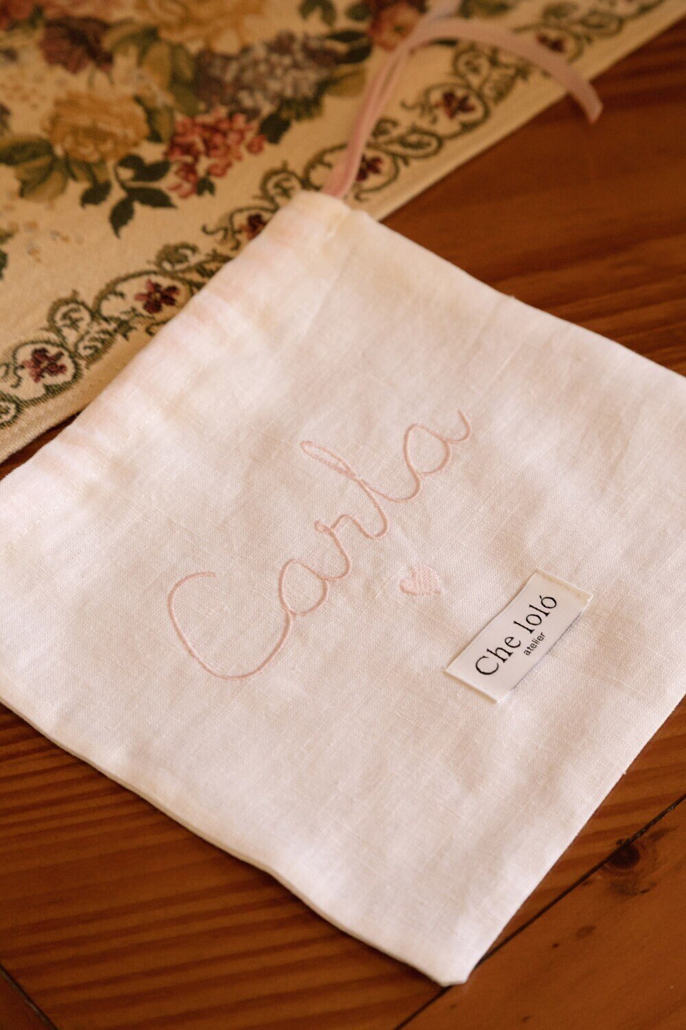 Bolsa eventos bordado corazón